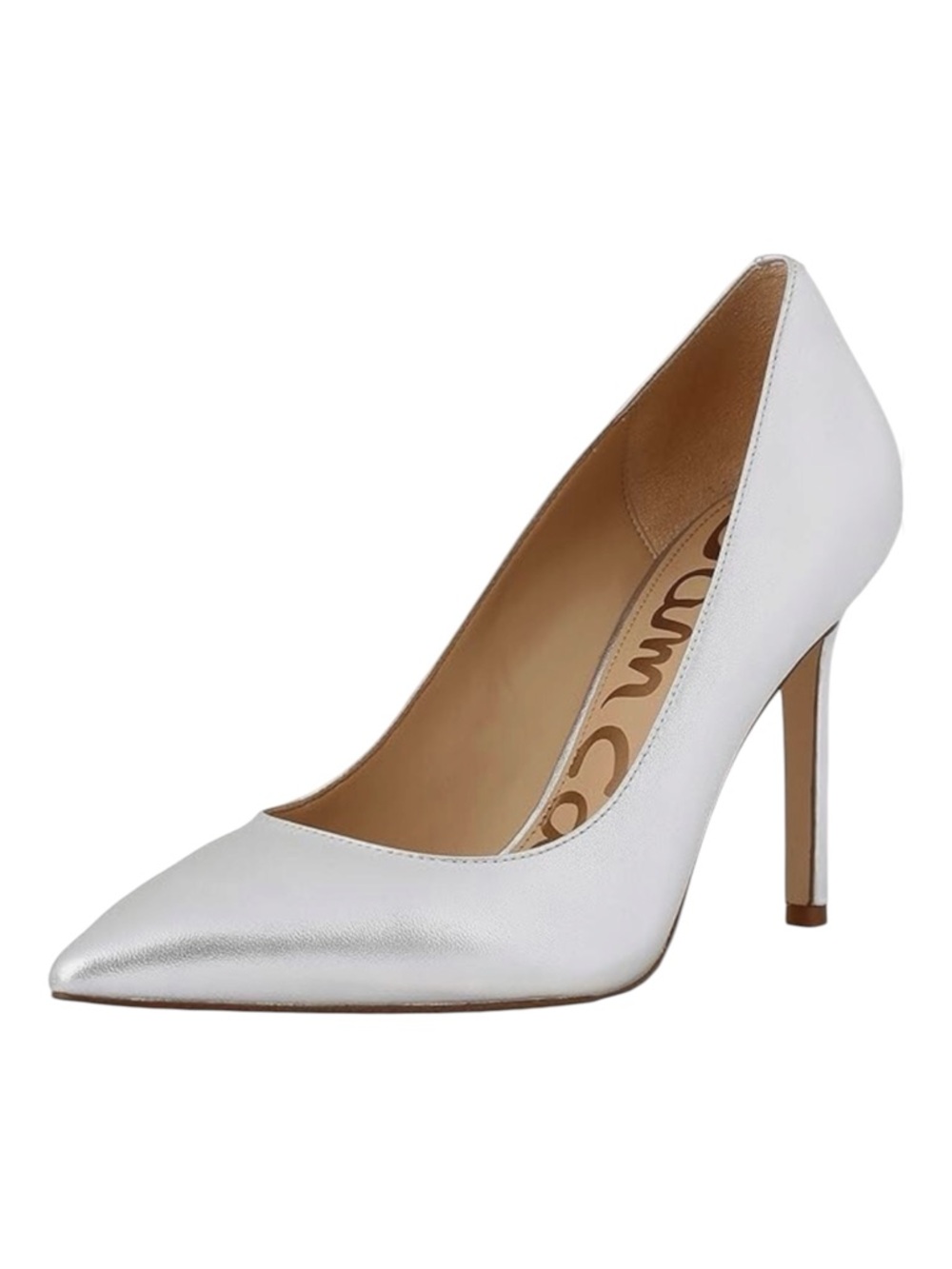 Sam Edelman Women's Silver Pointed Toe Stiletto Pumps